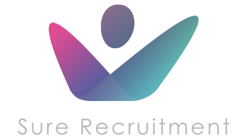 Sure Recruitment logo grey